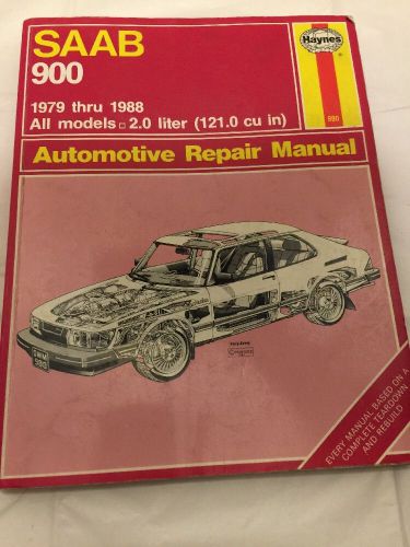 Haynes automotive repair manual saab 900 1979 thru 1988 all models 2.0 liter