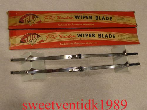 ‘nos’ trico wiper blades....15”.....shiny stainless steel