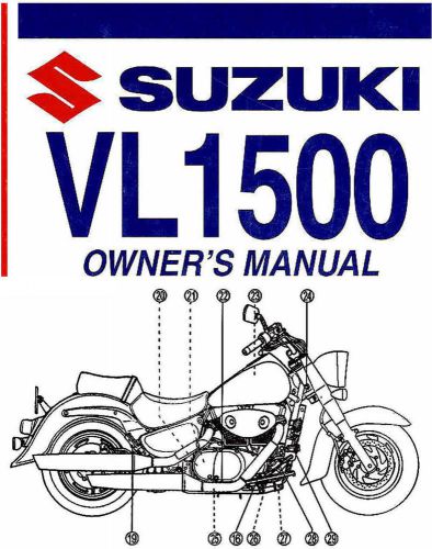 2006 suzuki vl1500 c90 boulevard motorcycle owners manual -intruder vl 1500