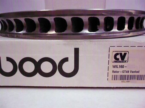 Wilwood 160-6903 lh iron vented brake rotor gt48 11.75&#034; dia 1.25&#034; thick new each