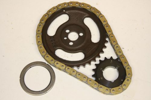 Small block chevy single roller timing chain &amp; gears set sbc torrington bearing
