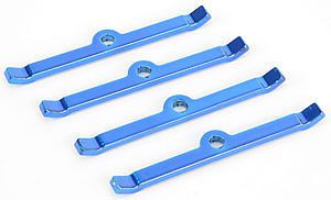 Moroso 68506 hold-down tabs small block chevy blue
