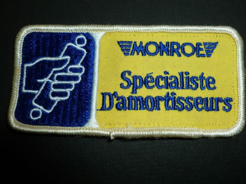 Monroe shock absorbers logo old patch embroidered original vintage used