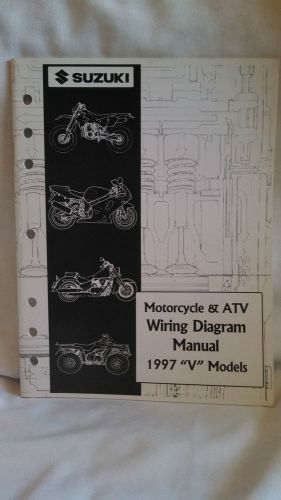 Suzuki 1997 &#034;v&#034; models motorcycle &amp; atv wiring diagram manual #99923-13971