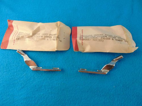 1962 ford falcon sport roof only nos nors upper vent pivots chrome 2nd series