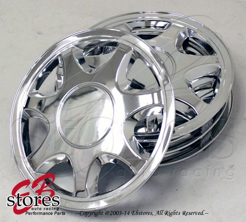 4pcs set of 15 inch chrome wheel skin cover hubcap hub caps (15&#034; inch style#108)