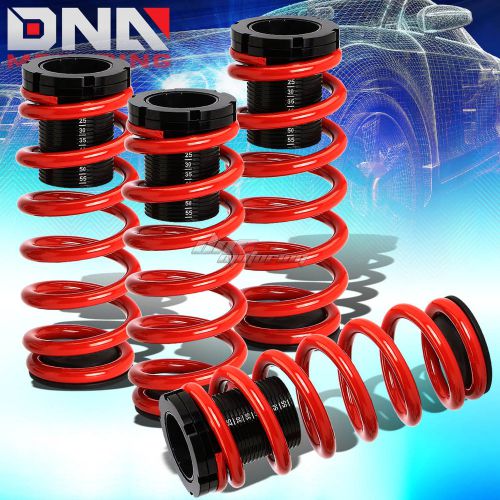 For 85-98 vw golf/jetta 1-3&#034;scaled suspension lowering coilover red coil springs