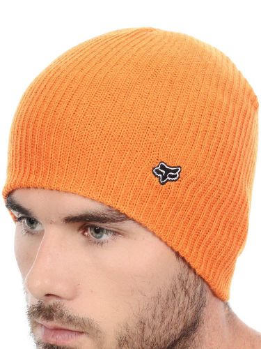 Fox mens collision beanie stocking cap orange one size fits most