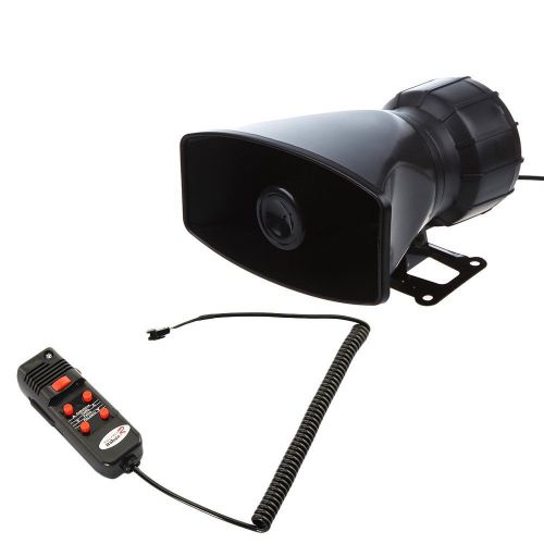 60w 5 sound loud car warning alarm police fire siren horn pa speaker mic system