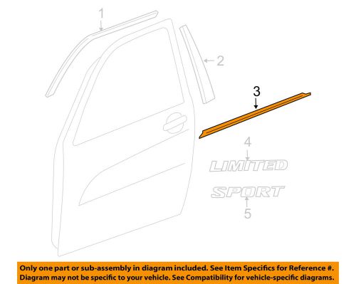 Toyota oem 06-12 rav4-door moulding-belt molding left 757200r011