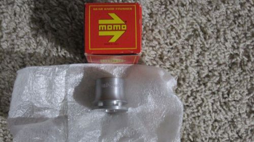 Genuine momo shift knob &amp; boot finisher in silver  - mib imported from italy