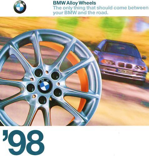 1998 bmw alloy wheels brochure -z3-m3-323-328-540-750