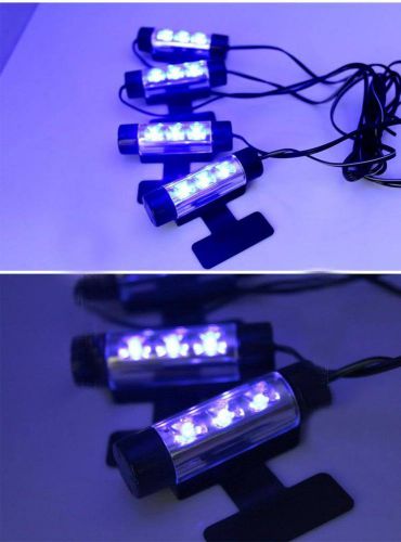 Lamp light  4x3led car charge interior accessories floor decorative atmosphere