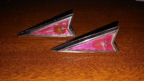 1974 pontiac gto 73 74 ventura custom sprint roof emblems arrow heads ornaments