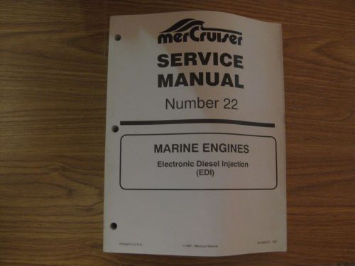 Vintage 1997 mercury mercruiser #22 marine engines edi service manual