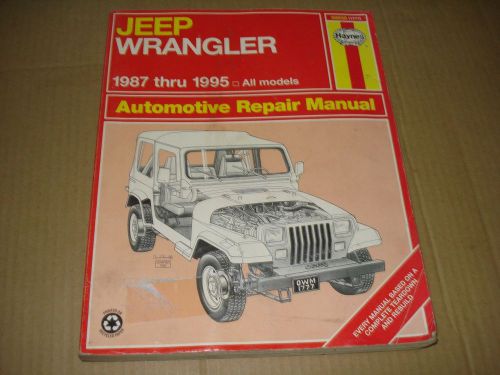 1987 - 1995 jeep wrangler repair manual