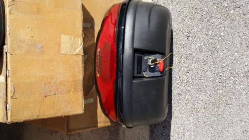 Motorcycle luggage container