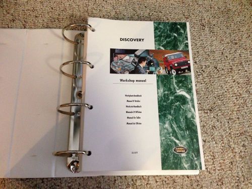 1995-1998 land rover discovery service repair manual 3.9 4.0 v8 tdi diesel 96 97
