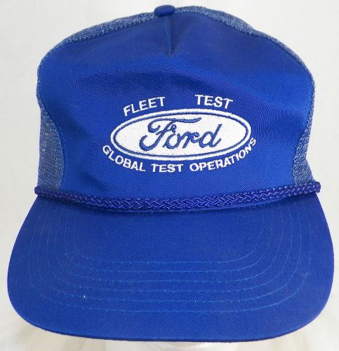 Ford mesh back trucker style baseball hat global test operations fleet test