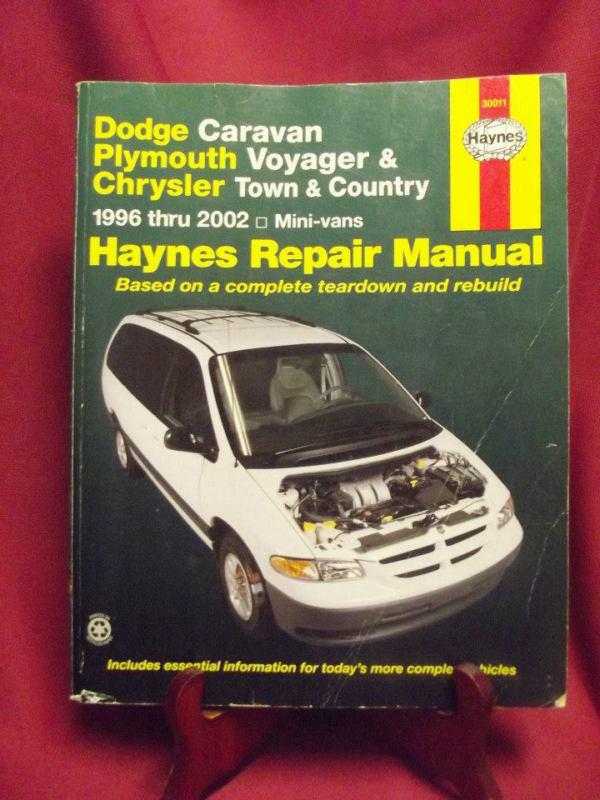 Haynes dodge plymouth chrysler mini-van repair manual models 1996-2002