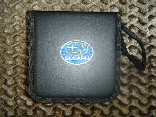 Subaru  cd / dvd case wallet holder  holds 48 cds dvds - auto car racing  gift