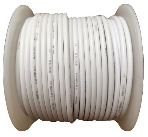 14 gauge white 100 ft automotive primary wire stranded