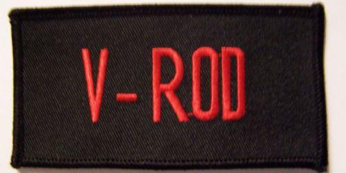 #0446 motorcycle vest patch &#034;v-rod&#034;