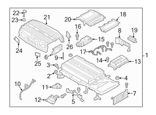 Ford oem battery cover dg9z10a687a image 9