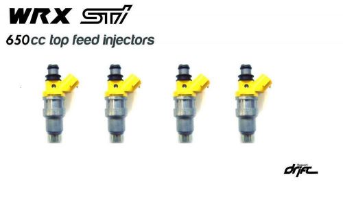 4 x 650cc pe top feed injectors for subaru impreza wrx 02-09 and sti 07-09