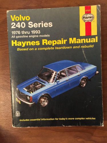 Haynes volvo 240 series 76-93 repair manual