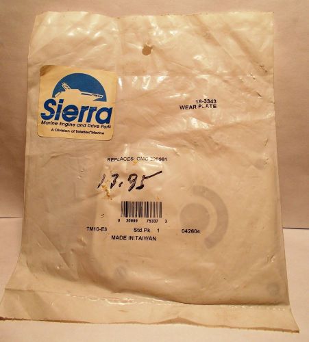 Sierra wear plate 18-3343 replaces omc 320981 n.o.s.