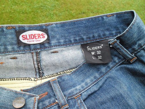 Sliders kevlar motorcycle jeans pants 32 waist 32 inseam 32x32 slightly used
