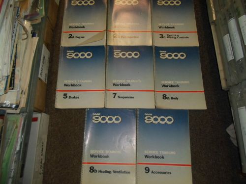 1970s 1980s saab 9000 fuel injection workbook service training manual 8 vol set