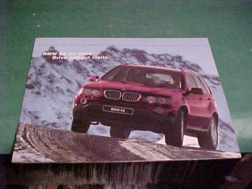 2000 bmw x5 sports activity auto dealer brochure/ book