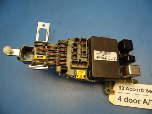 90-93 honda accord oem in-dash fuse box with fuses &amp; relays part# 38600-sm4-a01
