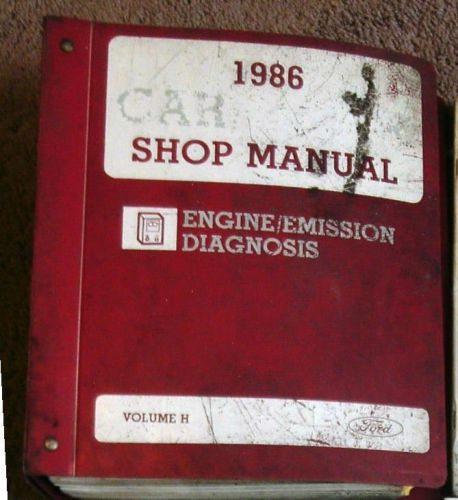 1986 ford engine emissions diagnosis manual truck &amp; car gasoline engines
