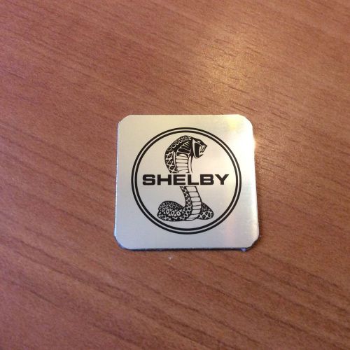 Shelby glossy aluminum sticker size 1&#034;x1&#034;(25.4x25.4 mm) thickness 0.02&#034;