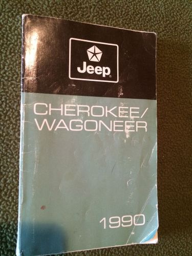 1990 jeep cherokee wagoneer owners manual guide book operating instructions