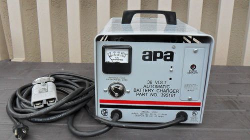 Lester apa model 12050 36 volt / 20 amps automatic battery charger p/n 395101
