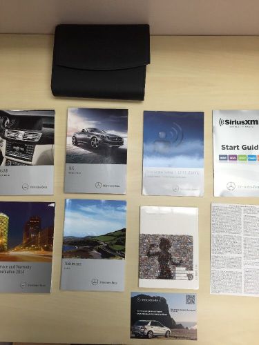 Mercedes slk 2014 owners manual book with navigation and case