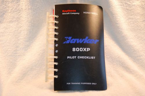 Raytheon honeywell hawker 800xp pilot training checklist revision 6 02/2007