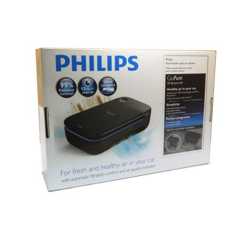 Philips black car air purifier cleaner go pure slimline210 filter