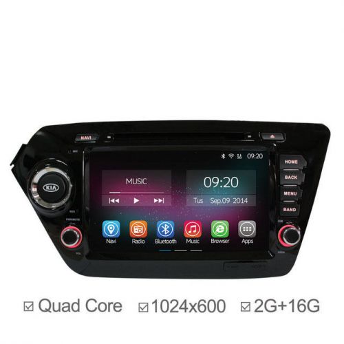 2g/16gb hd 4core car dvd radio for kia k2 rio 2012 android4.4 gps bt rds obd dvr