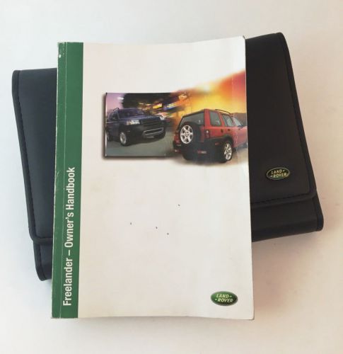 02 land rover freelander owners manual charcoal pocketed folio us edition oem