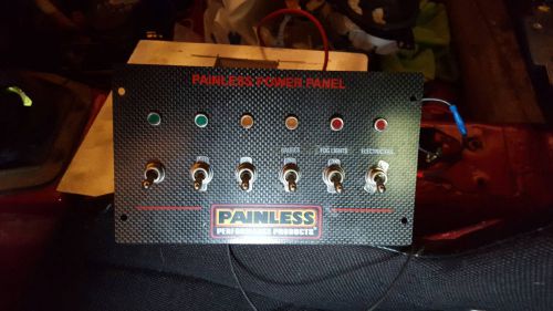 Painless carbon fiber 6 switch panel p/n 50431