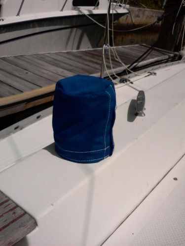 1 real sunbrella canvas sailboat winch cover 6-1-4&#034;x 6-1/4&#034; tall any color