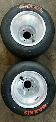 2 new maxxis hg3 tires 11x6.00-6 on used 1piece 7inch rims
