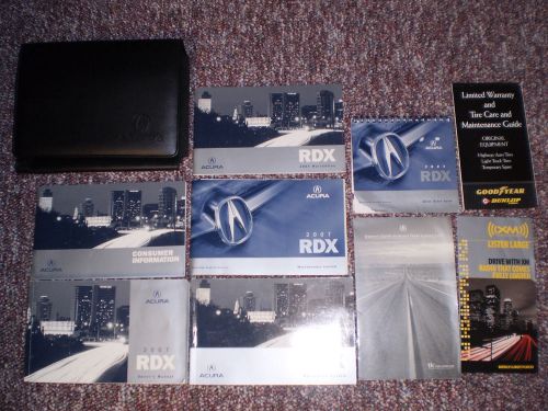 2007 acura rdx complete suv owners manual books navigation guide case all models