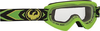 Dragon mdx factor clear lens goggles green/black