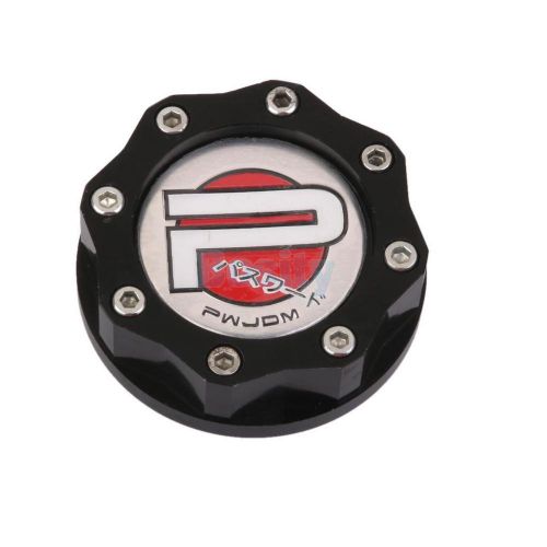 Alloy screw-in engine valve oil fual cap filler tank cover for honda black